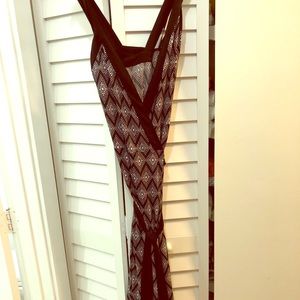 Banan republic black wrap maxi dress